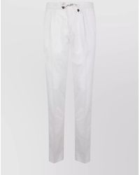 Incotex - Cotton Tapered-Leg Trousers - Lyst