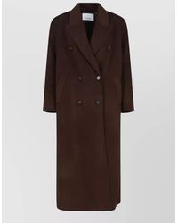 Frankie Shop - Longline Coat Buttoned Cuffs Notched Lapels - Lyst