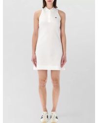 Lacoste - Polo Collar Sleeveless Short Dress Design - Lyst