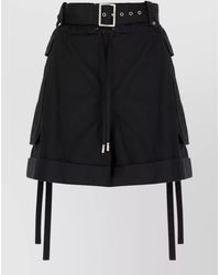McQueen - Cotton Bermuda Shorts - Lyst