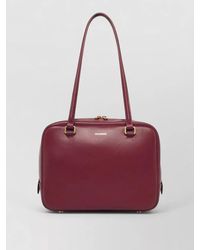 Jil Sander - Vision Medium Leather Shoulder Bag - Lyst