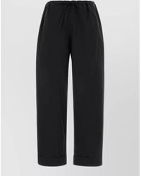The Row - Poplin Wide Leg Delano Cuffed Pants - Lyst