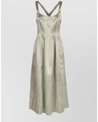 Philosophy - Cross-Back Midi Dress - Lyst