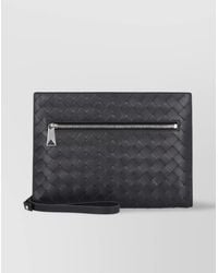 Bottega Veneta - Leather Intrecciato Document Case - Lyst