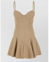DSquared² - Sand Denim Mini Dress - Lyst