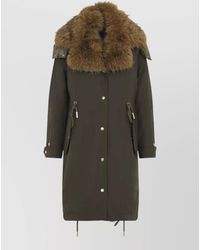 Moncler - Down Long Hooded Puffer Jacket - Lyst