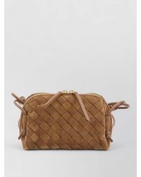 Bottega Veneta - Concert Pouch Suede Leather Mini Bag - Lyst