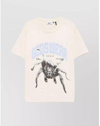 Gcds - Spider Graphic Print Crew Neck T-Shirt - Lyst