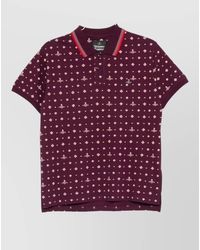 Vivienne Westwood - Embroidered Cotton Piqué Short-Sleeve Polo Shirt - Lyst