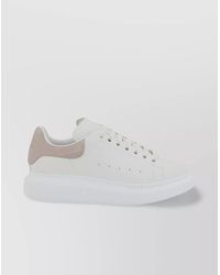 McQueen - Leather Oversized Low-Top Sneakers - Lyst
