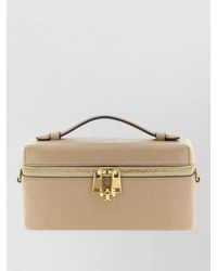 Tory Burch - Na Leather Quilted Clutch Bag - Lyst