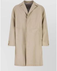 Prada - Lamb Leather Trench Coat - Lyst