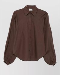 Closed - Cotton Balloon-Sleeve Shirt - Lyst