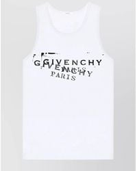 Givenchy - Graphic Print Sleeveless Slim Fit Top - Lyst