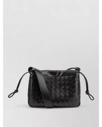 Bottega Veneta - Rectangular Crossbody Bag Woven Knot Strap - Lyst