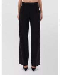 PT Torino - Wool Wide-Leg Trousers - Lyst