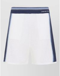 CASABLANCA - Mesh Stripe Shorts Contrast Side Panels - Lyst