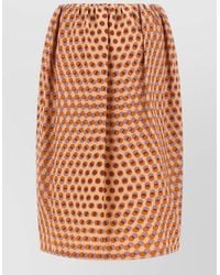 Dries Van Noten - Silk Polka-Dot Draped Asymmetric Midi Pleated Skirt - Lyst
