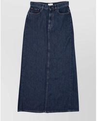 P.A.R.O.S.H. - Denim High-Rise Maxi Skirt - Lyst