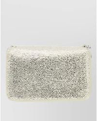 Stella McCartney - Falabella Cardholder Metallic Finish Chain Trim - Lyst