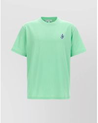 JW Anderson - Organic Cotton Embroidered Short-Sleeve T-Shirt - Lyst