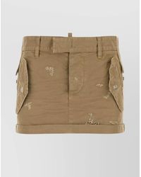 DSquared² - Cotton Mini Skirt - Lyst
