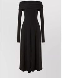 Alberta Ferretti - Off The Shoulder Evening Dress - Lyst