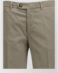 Brunello Cucinelli - Tailored Cotton Velvet Pants Back Front Pockets - Lyst