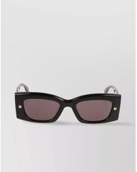 McQueen - Acetate Spike Stud Rectangular Sunglasses - Lyst