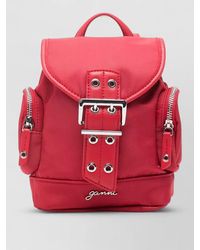 Ganni - Mini Hobo Nylon Backpack - Lyst
