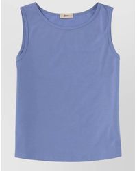 Herno - Sleeveless Cotton Tank Top - Lyst