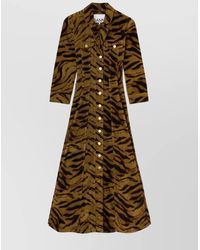 Ganni - Recycled Cotton Dress - Lyst