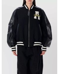 The Attico - Bomber Jacket With Ribbed Cuffs And Hem - Lyst