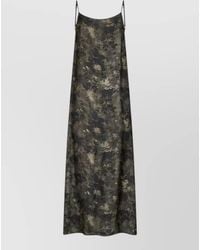 Uma Wang - Anaya Midi Dress Pomegranate Print Straps - Lyst