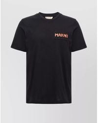 Marni - Cotton Logo Print Short-Sleeve T-Shirt - Lyst