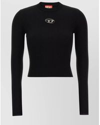 DIESEL - Ribbed Slim-Fit Long-Sleeve Top - Lyst