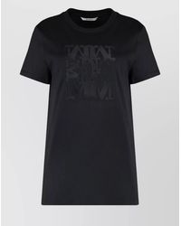 Max Mara - Cotton Embroidered Short-Sleeve T-Shirt - Lyst