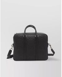Gucci - Leather Jumbo Gg Document Holder - Lyst