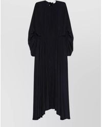 Lanvin - Gathered Long-Sleeve Maxi Dress - Lyst