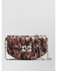Ganni - Lulu Crossbody Bag Chain Strap Pattern - Lyst