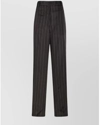 Dries Van Noten - High-Waisted Striped Wide-Leg Trousers - Lyst