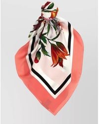 Dolce & Gabbana - Floral Print Scarf - Lyst