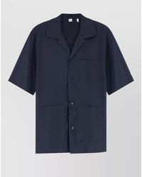 Aspesi - Cotton Blend Shirt Notch Collar Pockets - Lyst