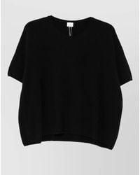 C.t. Plage - Cashmere Knitted Relaxed-Fit Short-Sleeve Crewneck Sweater - Lyst