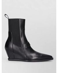 Rick Owens - Leather Ankle Boots - Lyst