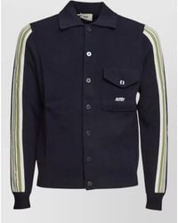 Autry - Knitted Jacket Main Striped Sleeves - Lyst