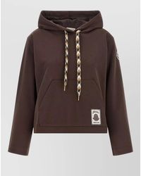 Moncler - Long Hooded Sweatshirt Drawstring And Pocket - Lyst
