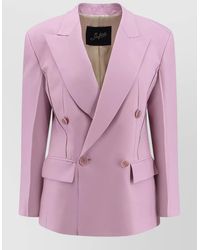 The Seafarer - Carmen Blazer Virgin Wool Silk Tailoring - Lyst
