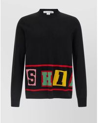 Comme des Garçons - Graphic Design Crew Neck Long Sleeve Sweater - Lyst