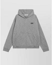 Miu Miu - Hooded Lounge Sweatshirt Long Sleeves Pockets - Lyst